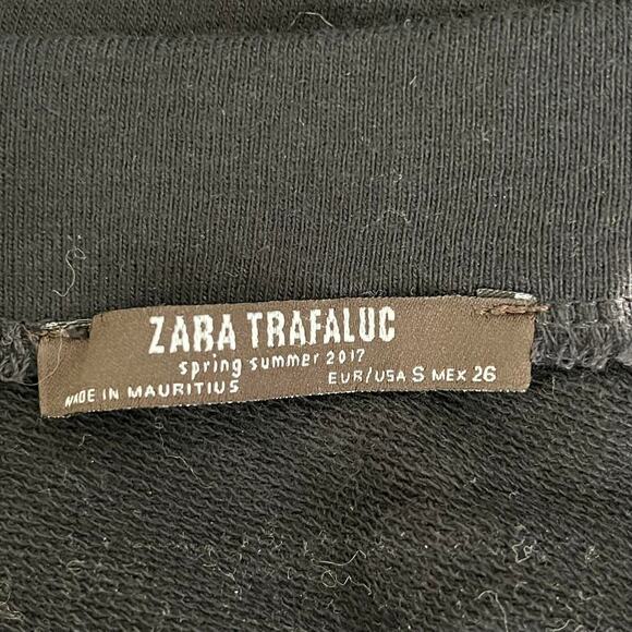 2/$30 ZARA One Shoulder Jumper Sweater Small Black Ruffle Balloon Sleeve #6152 - Picture 14 of 16